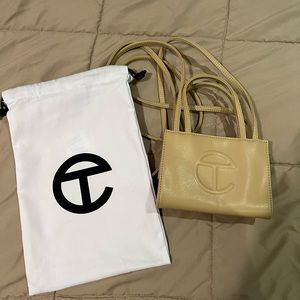 Telfar Mini Cream Shopper Bag